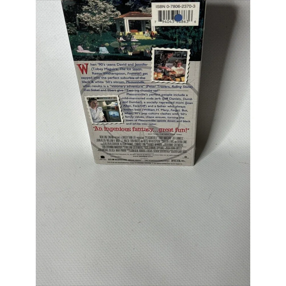 Pleasantville (VHS, 1999) - Toby Maguire, Jeff Daniels, Joan Allen New Sealed